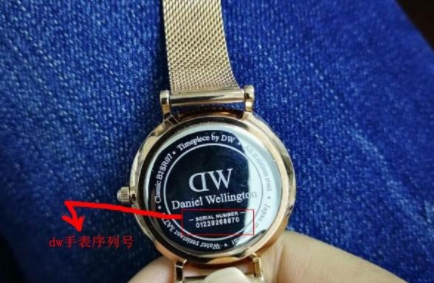 dw手表怎么看型号 保修卡就能告诉你
